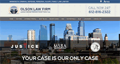 Desktop Screenshot of olsonlawfirmmn.com